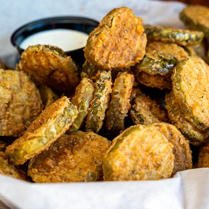 Fried pickle chips.